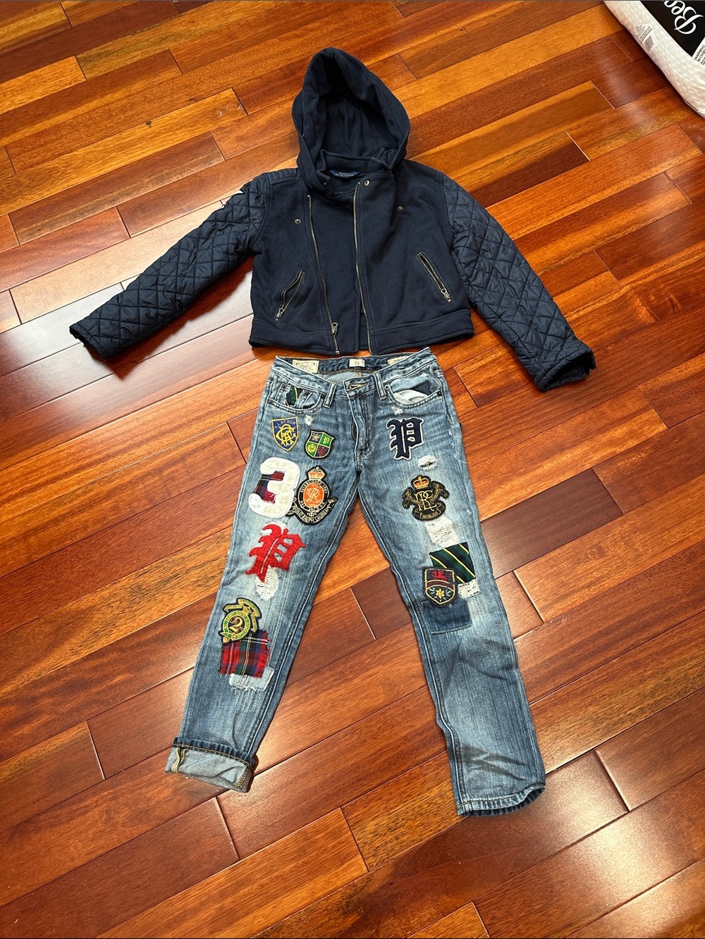 Polo by Ralph Lauren Kids Navy Quilted Hooded Puffer Jacket